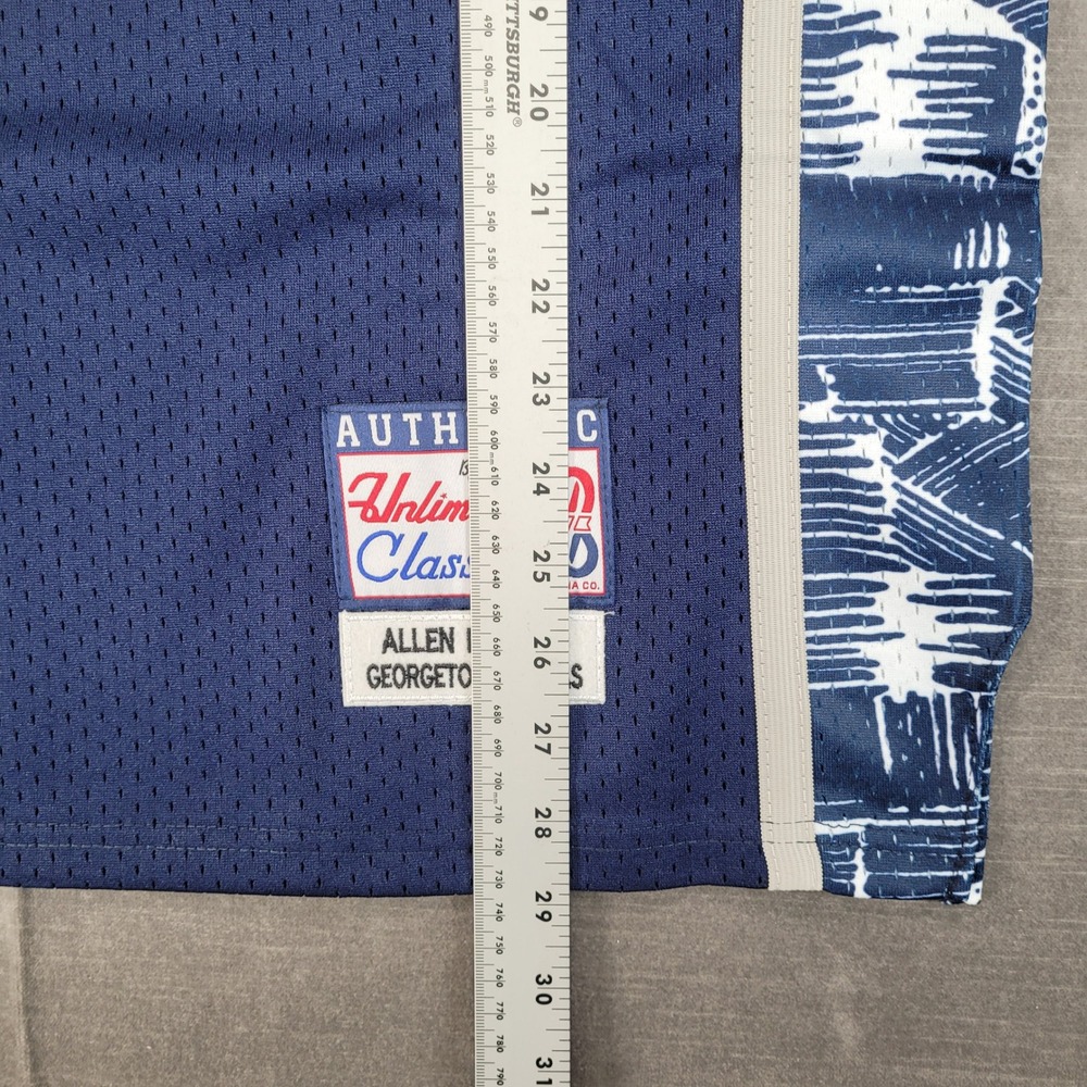 Allen‎ Iverson Georgetown Hoyas Basketball Jersey Med Navy Unlimited Classics - Picture 5 of 7